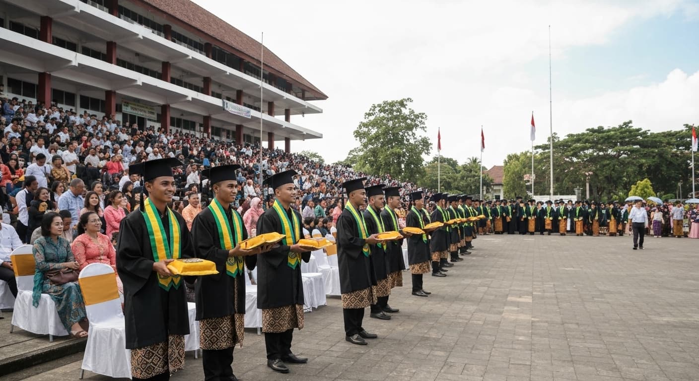 Abschlussfeier (Wisuda) — Einhaltung