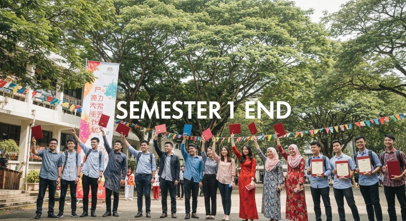 Ende des 1. Semesters — Term End