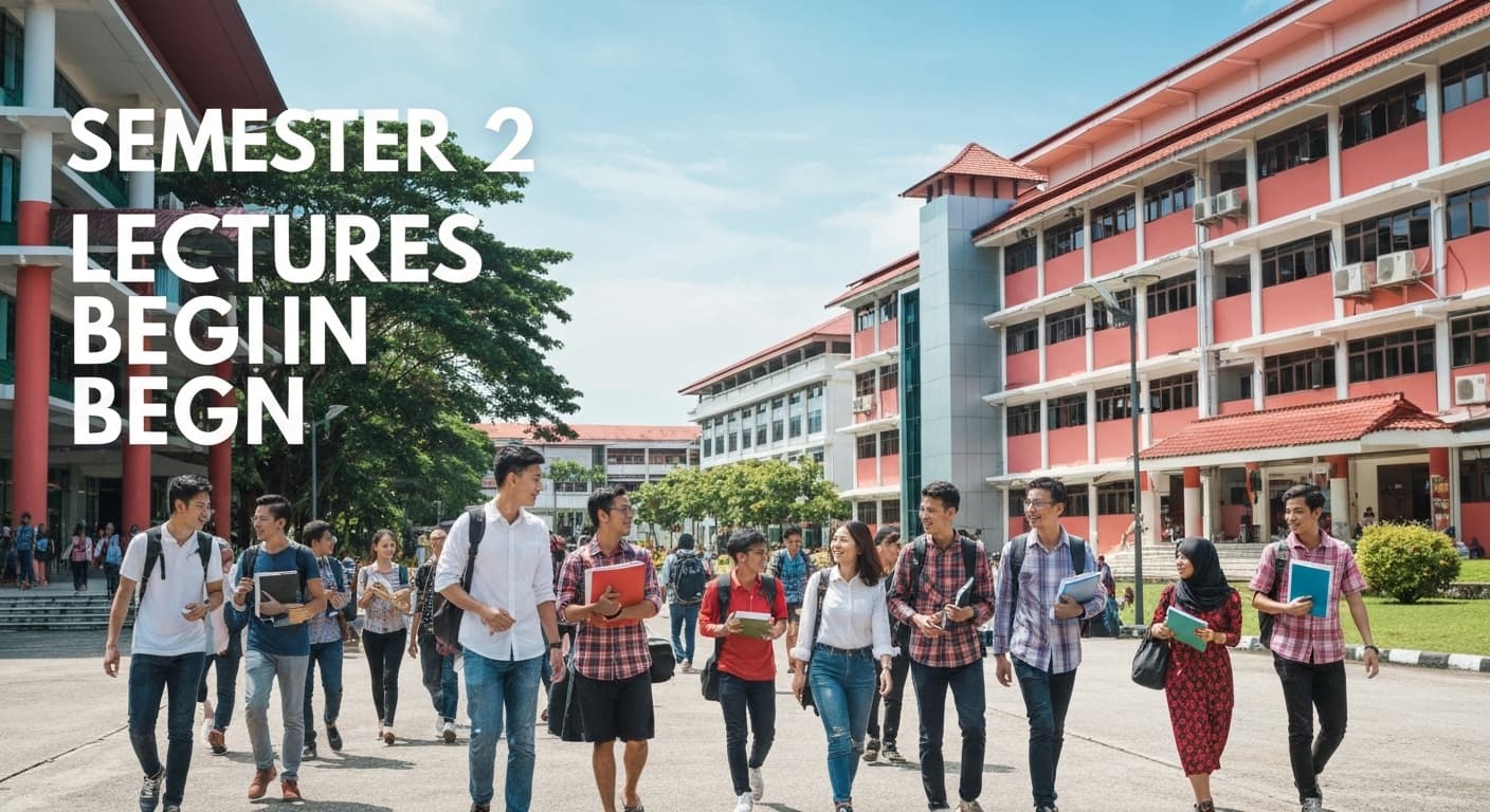 Die Vorlesungen des zweiten Semesters beginnen — Term Start