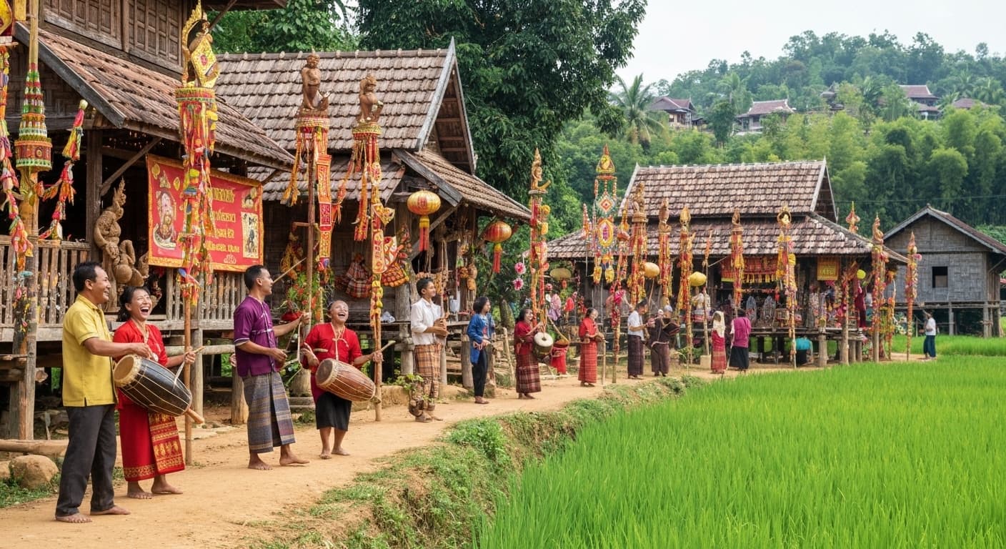 Pi Mai Lao (Lao New Year) — 祝日