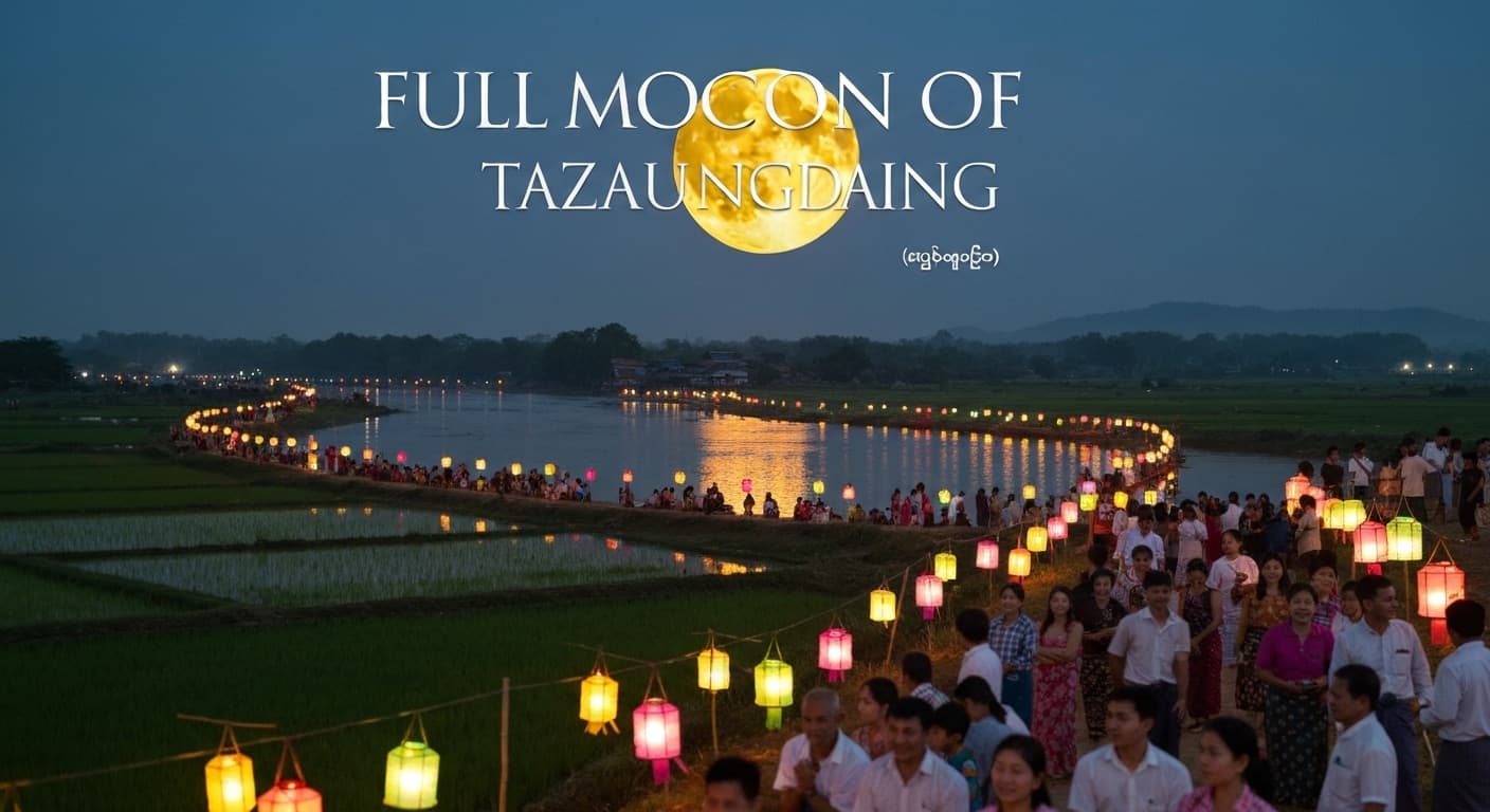 Full Moon of Tazaungdaing — Jour férié