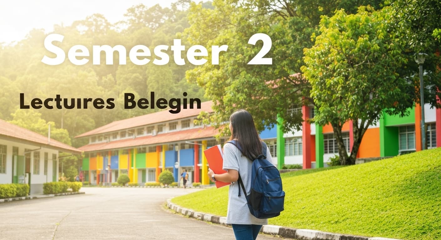 Die Vorlesungen des zweiten Semesters beginnen — Term Start