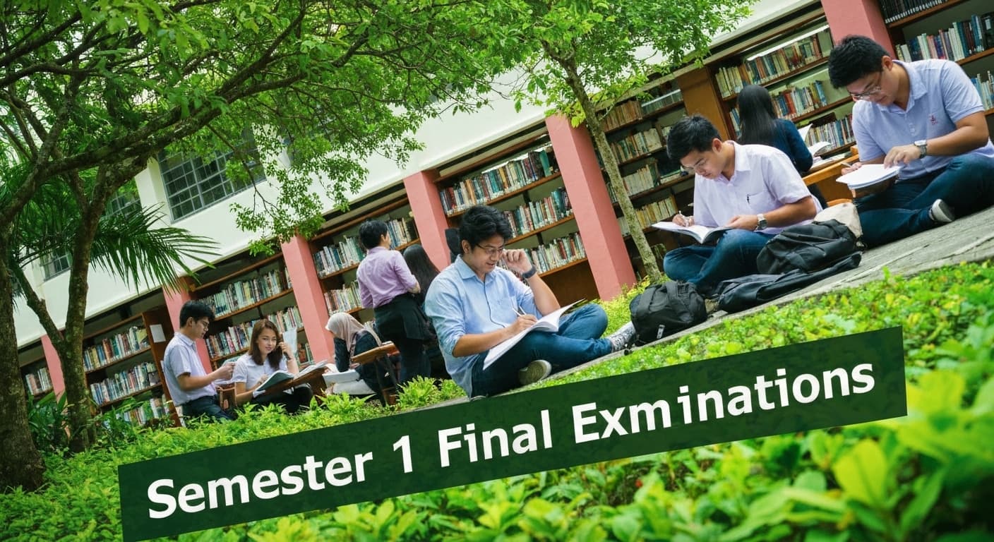 Abschlussprüfungen des 1. Semesters — Exams